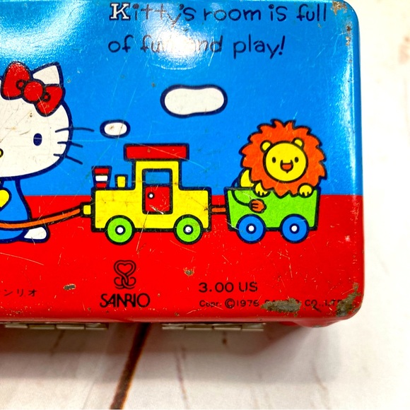 Sanrio Hello Kitty Mini Metal Lunchbox Vintage 70s - Picture 7 of 11